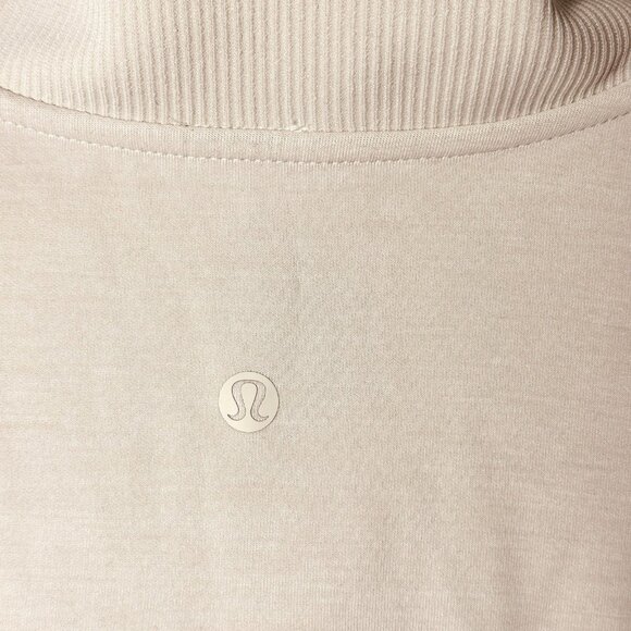 Lululemon Womens Brushed Softstreme Ribbed Half Zip Cream Size 12 Scandi Core - Picture 5 of 12